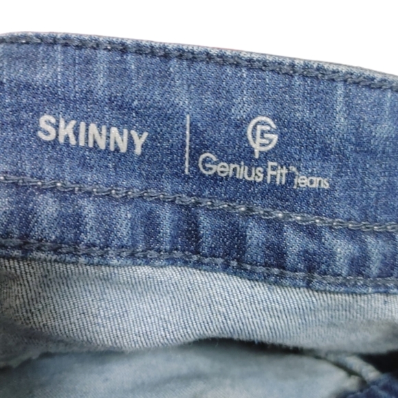 Lane Bryant Skinny Genius Fit Medium Wash Distressed Jeans Women's Plus Size 24 - Picture 8 of 9